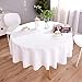 HIGHFLY Linen Round Tablecloth 60 inch Waterproof and Stain Resistant Natural Table Cloth for Dining Room