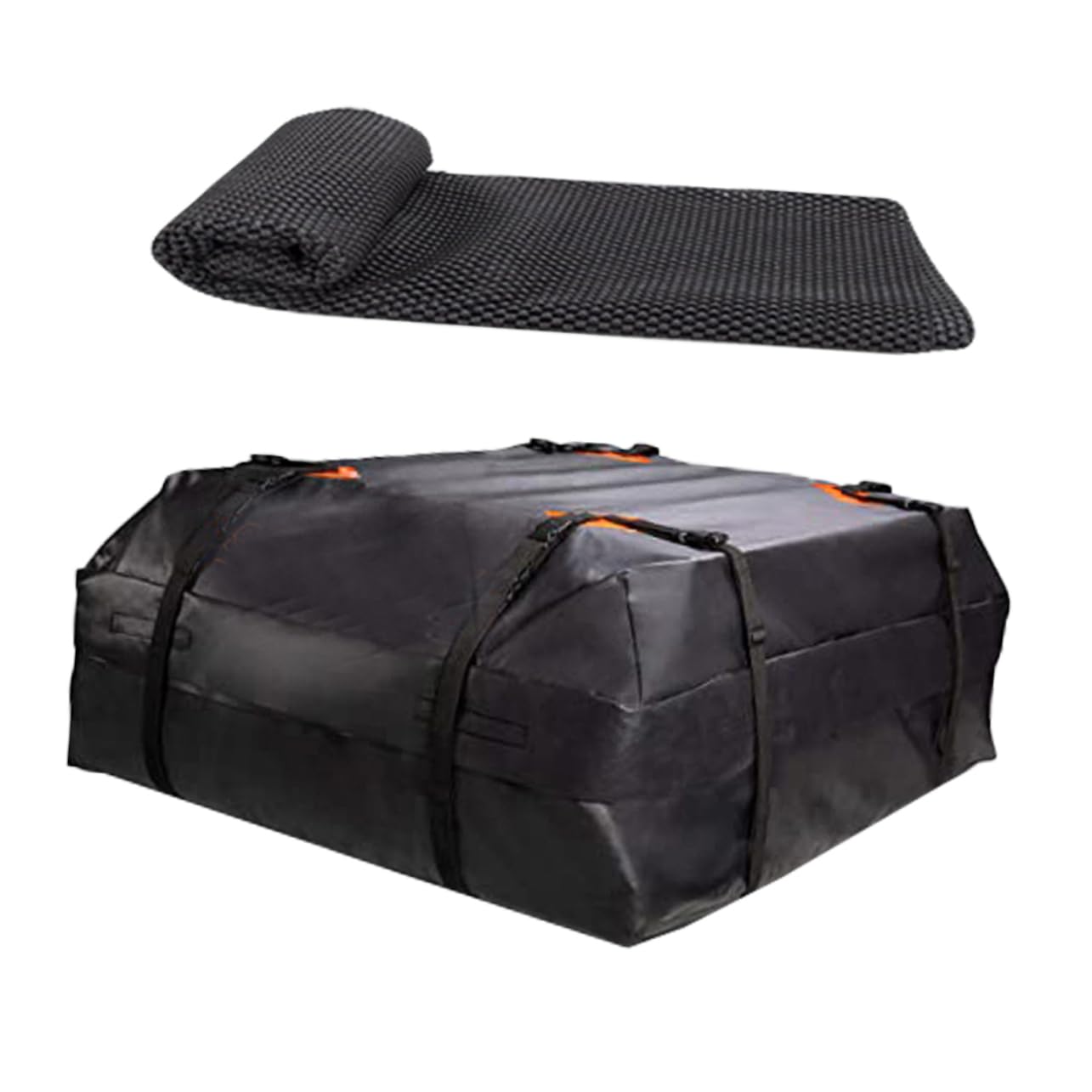 OUNONA 1 Set Roof Luggage Car Roof Vehicle Cargo Carrier Bag Vehicle Roof Cargo Holder Car Cargo Roof Roof Cargo Holder Car Top Carrier Waterproof Spacious Rooftop Black 420d Oxford Cloth