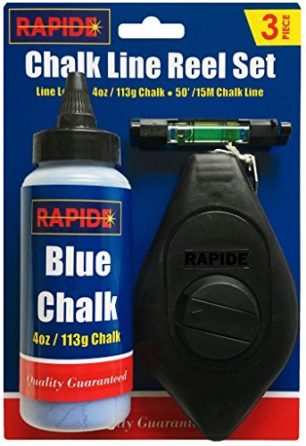 Lot de 3 recharges Rapide Chalk Line pour fer à craie bleue et fer en plastique