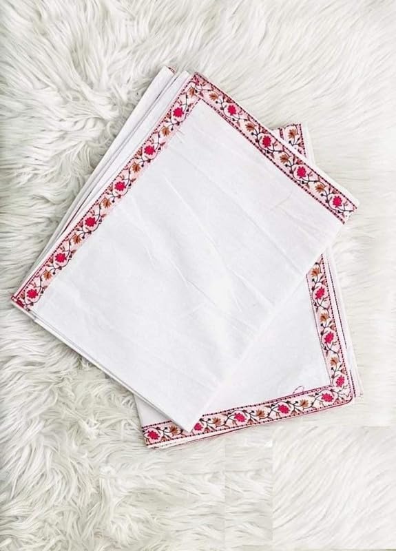 Image of Cotton Plain Topsheet with Border Summer /Ac Stylish Beautiful Single Bed Top Sheet /Odhne wali Chaddar (60x90 Inch Size) Pack of 2 (Cream)