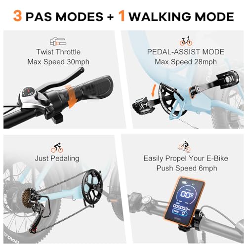 Image of 1000W Foldable Electric Bike,48V 20AH Removable Battery Ebike,80 Miles Max Range Electric Bike for Adults,20 inch Fat Tire Folding Ebike,Adult Electric Bicycle for Commute Beach Snow