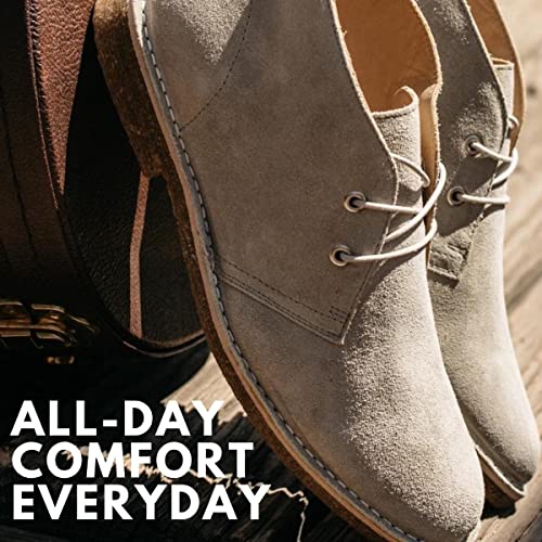 Image of Blake McKay Toby Men's Casual Two Eyelet Desert Chukka Boots Handcrafted with Premium Soft Suede Upper and Durable Rubber Sole.