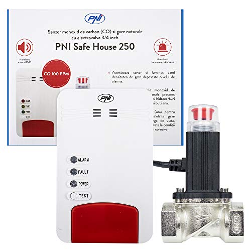 PNI HS250 Safe House Dual 250 kit with 2 sensors and 3/4 inch Solenoid Valve, Silver