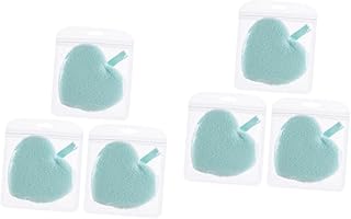 6 Peças Toalhetes Removedores De Maquiagem Almofadas De Algodão Para Rosto Algodão Redondo Almofadas Removedoras De Maquiagem Esponja De Maquiagem Formato De Coração Almofadas FRCOLOR