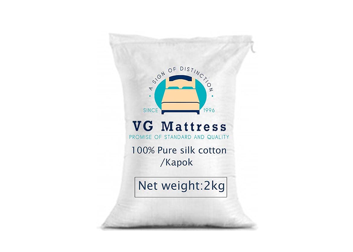 Organic Silk Cotton/Kapok/Ilavam Panju/Semal Cotton Fiber/Cotton for Filling- 2 KG Bag.