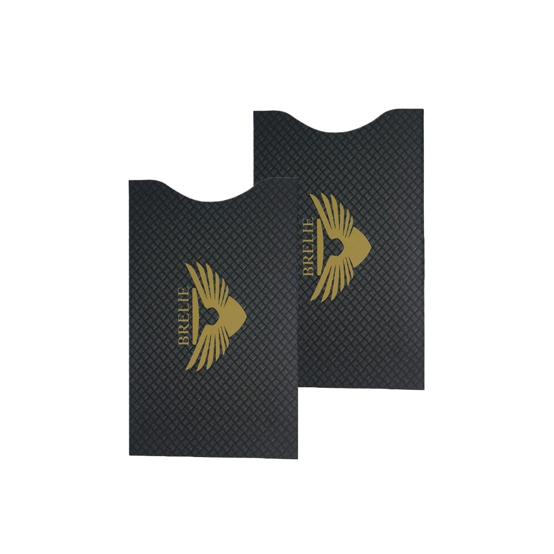 BRELIERFID Blocking Sleeves- Credit Card Protector, Contactless Security Protector, Protection from Cyber & Identity Theft, Credit Card Sleeves x2 Each Pack