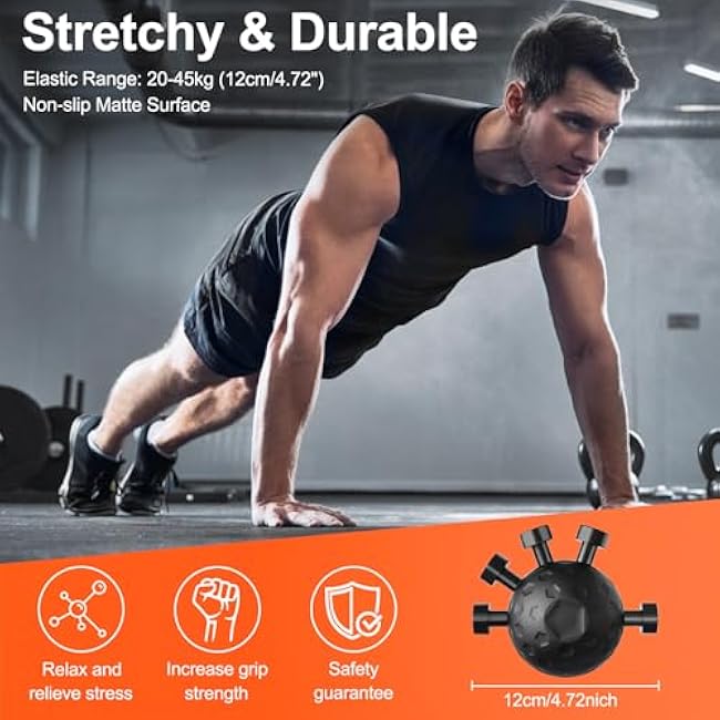 Grip Trainer - Adjustable Finger Grip for Hand and Forearm Strength Development for Musicians, Rock Climbers and Fitness Enthusiasts (Black)