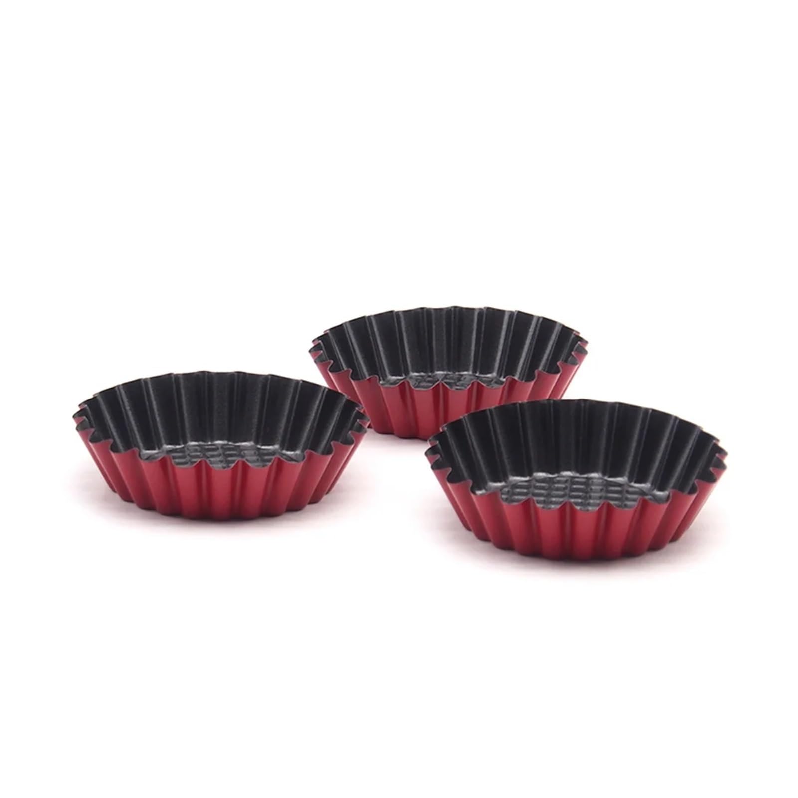 Moule à tartelettes en acier au carbone Moule à tartelettes aux œufs (10 pièces) en acier haute teneur carbone, outil de pâtisserie DIY for la maison et cuisine, diamètre 7,5 cm