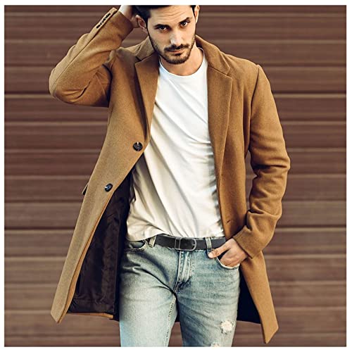 FuninCrea 45.2 Inch Casual Belts for Men, Adjustable Mens Belt Faux Leather Belt for Casual Jeans, Suit Pants4