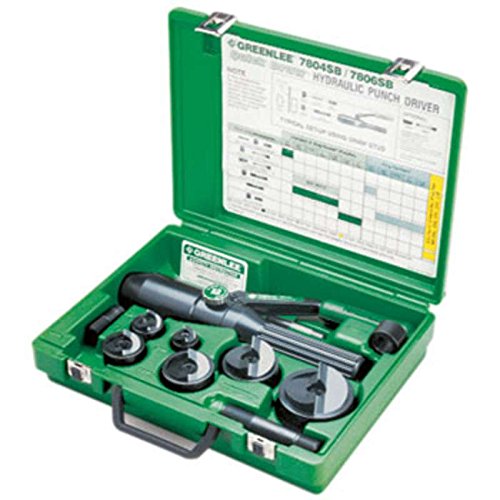 Quick Draw Hydraulic Conduit Punch Driver with Punches, Dies, Adapter, Spacer, Case