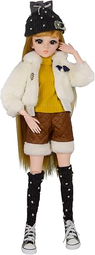 Miniatura 1 de Proudoll Muñeca BJD de 1/3 de 23.6 in y 24 pulgadas, muñecas articuladas con bola SD, trajes diarios, peluca, zapatos, libre de cambiar, regalo de