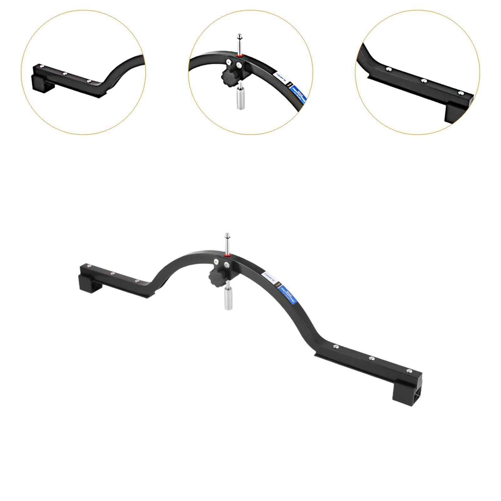 Calibrador de Alineación de Ruedas de Bicicleta, Herramienta de Ajuste de Profundo, Buje de Aleación de Aluminio, Función de Precisión, Apto, Negro