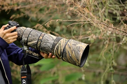 Image of Rolanpro Camoflage Lens Cover for Sony FE 200-600mm F5.6-6.3 G OSS Coat Lens Protective Sleeve Case-#49 Grass Waterproof