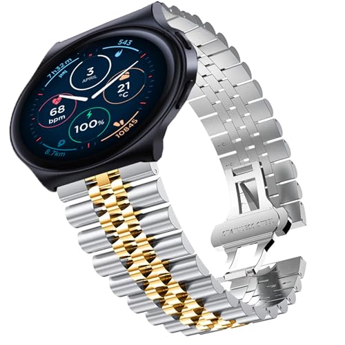 Correa de acero 22 mm para Moto Watch 120 miniatura 1