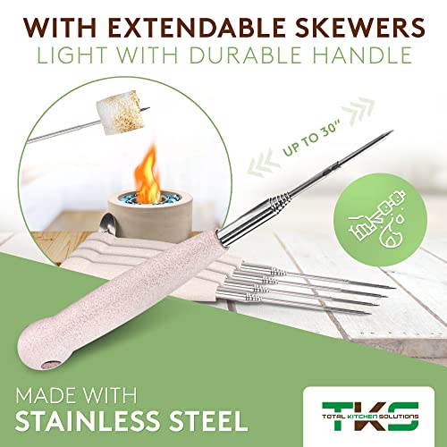 Tks Tabletop Fire Pit Indoor And Outdoor Use Fireplace With 4 Skewers Mini Personal Fire Pit Great For Roasting Marshmallows (Gray/Gold) #TOP5