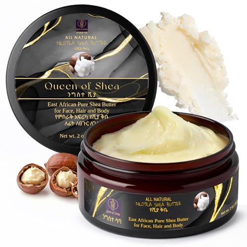 African Shea Butter Raw Organic Unrefined Shea Butter for Face 2 Oz (Pack of 1) - Organically Certified USDA for All Skin Types Body and Hair Moisturizing Skincare