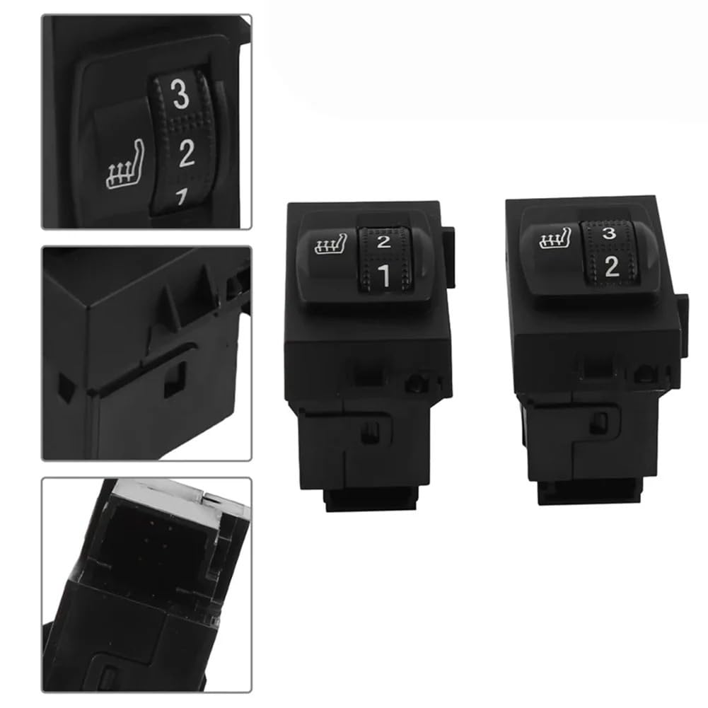 Interruptor Control Asiento Ajuste para 508 2011-2015 Reemplazo directo del interruptor de calefacción del asiento Regulador Asiento Coche