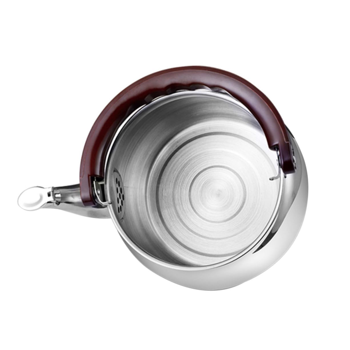 Hervidor de Agua y Plateado Silbato de Acero Inoxidable Capacidad Grande de 4l Resistente para Cocina y Estufa