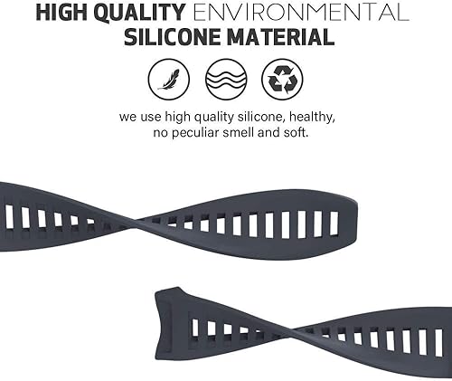 Miniatura 94 de NotoCity Instinct Band, Soft Silicone Replacement Watch Strap for Garmin Instinct 2/Solar Sports GPS Smartwatch With Adapter Tools Verde