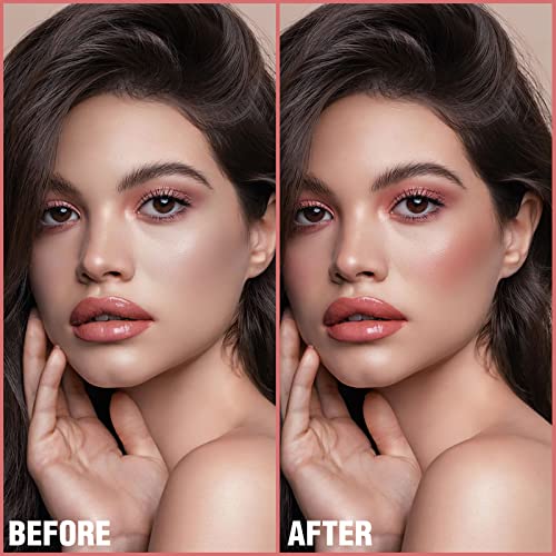 Image of FOCALLURE Cream Blush Makeup,Buildable Blush Stick for Cheeks,Matte and Dewy Finish,Long Wearing,Easy Application,Lightweight Multi Stick,DARK ROSE