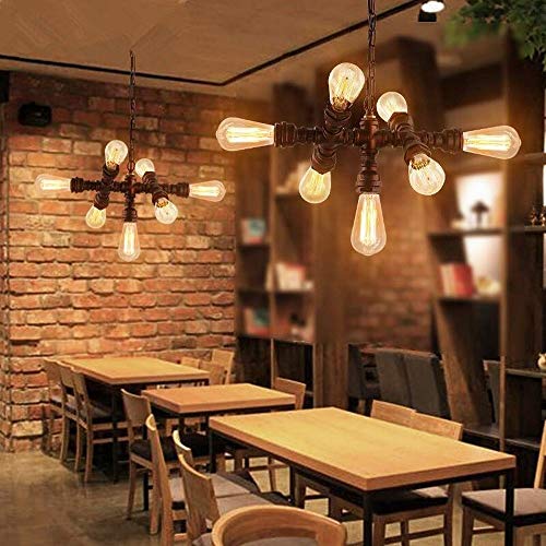 Suspension vintage E27 style steampunk pour éclairage de table de restaurant - 4