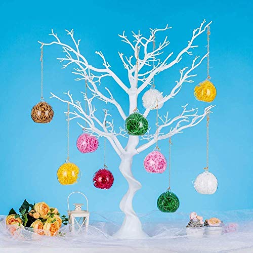 Sziqiqi Hanging Glass Globes Orbs Tea Light Candle Holders with Flameless LED Tealight for Wedding Ornaments, Wedding Birthday Christmas Party Centerpiece Accessory 2.36inch 20pcs +4 Extra by Sziqiqi - Image 6
