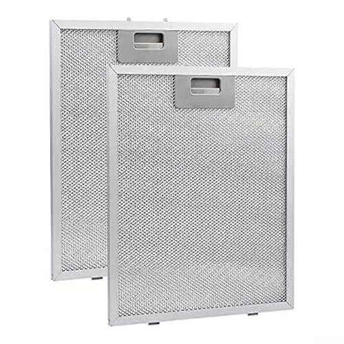ZiStarlilife 2 filtros de grasa de metal para campana extractora de 318 x 258 x 9 mm, 5 capas de aluminio, universales, filtro de ventilación para campana extractora