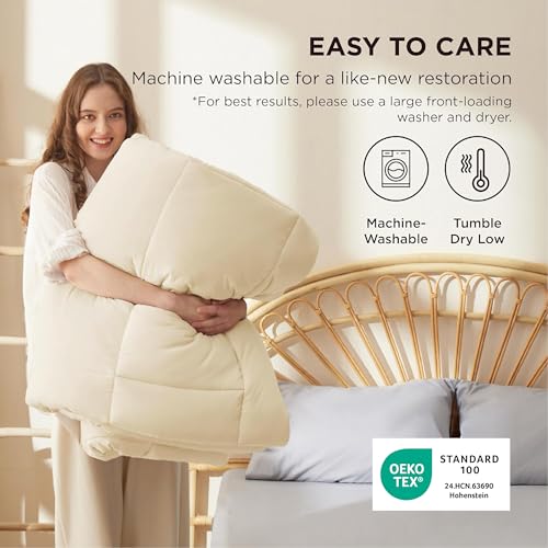 image for Bedsure Comforter Duvet Insert - Quilted Comforters Cal King Size, All