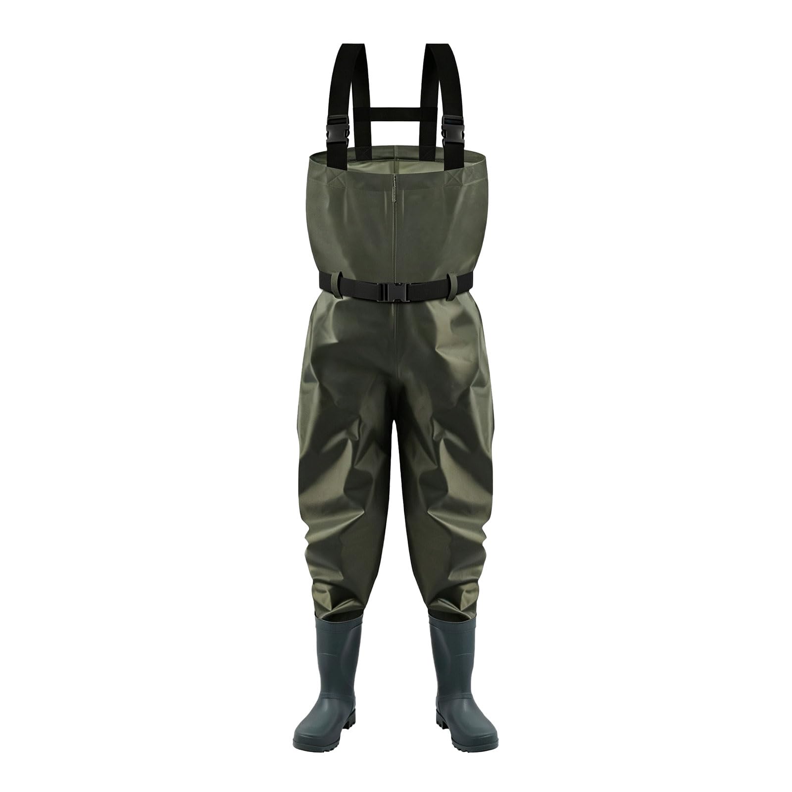 Wader da Pesca Nylon Trampolieri da Pesca con Stivali per la Massima aderenza con Tasca con Cintura Elastica per Caccia,Fattorie,Lavori di Costruzione Taglie 39-44
