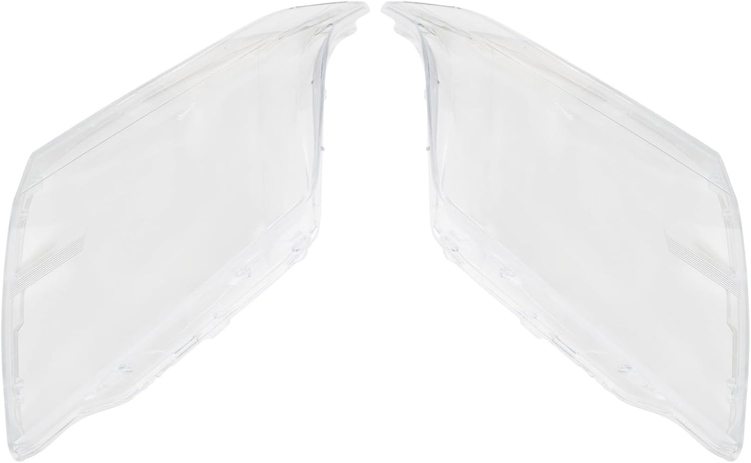 FZJDSD 2PCS Left & Right Side Headlight Headlamp Clear Lens Cover Compatible with Cadillac SRX 2010 2011 2012 2013 2014 2015 Replace 20871473 20916371 20871472 20916372 22853872 22853873