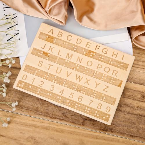 Wood-Braille-Alphabet-Board-Braille-Alphabet-and-Number-Board-Raised-Dots-Braille-Fingerboard-Montessori-Educational-Tool-Teaching-Aid-for-All-Ages-Braille-Games-Toys-Gifts