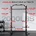 OPPSDECOR Power Cage, 2000LBS Squat Rack with Cable Crossover and Dual Independent Pulley System, Full Cage for Full Body Strength Training, Power Rack with More Attachments for Home Gym
