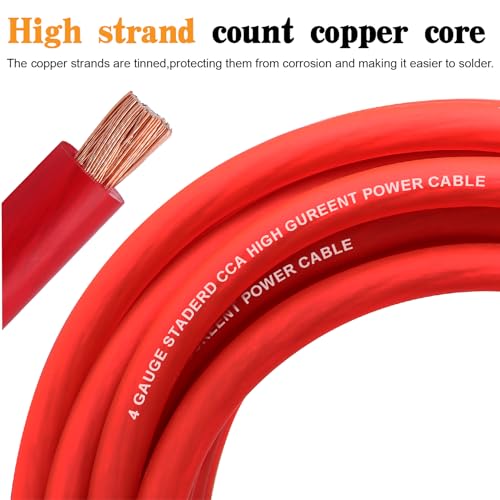 4 Gauge Battery Cable Kit 100 Amp Fuse Holder and 50 Foot Wire - Image 4