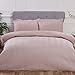 Sleepdown Blush Pink Chevron Stripes pinsonic luksusowy miękki przytulny poszwa na kołdrę zestaw pościeli z poszewkami na poduszki Super King (220 cm x 260 cm), poliester
