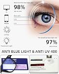 JM Lunettes de lecture surdimensionnées pour femmes - Carré Élégants lecteurs Homme / W Blue Light Blocking Trendy Womens Reader pour femme