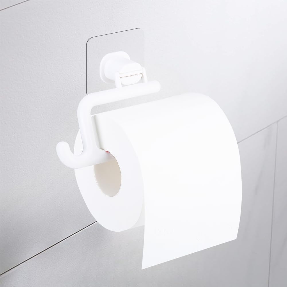 HOYECL Toilet Paper Holder for Bathroom, Thicken Plastic Toilet Roll Holder Self Adhesive, Wall Mounted Toilet Paper Roll Holder,Tissue Roll Holder for Bathroom (B09MJDGJ81) Amazon Price History, Amazon Price Tracker