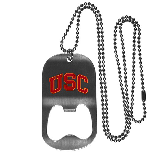 NCAA Siskiyou Sports Fan Shop USC Trojans Bottle Opener Tag Necklace 20 inch Steel