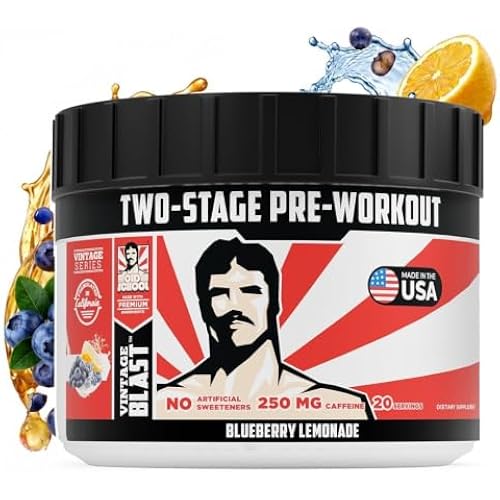 Old School Labs 2 Stage Pre Workout Powder for Massive Pump, Energy & Focus