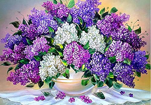 Broderie au diamant pot de fleur 30x40cm, le cadeau amusant pour adultes créatifs