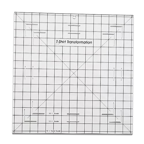 YICBOR T-Shirt Transformation Quilting Ruler and Template