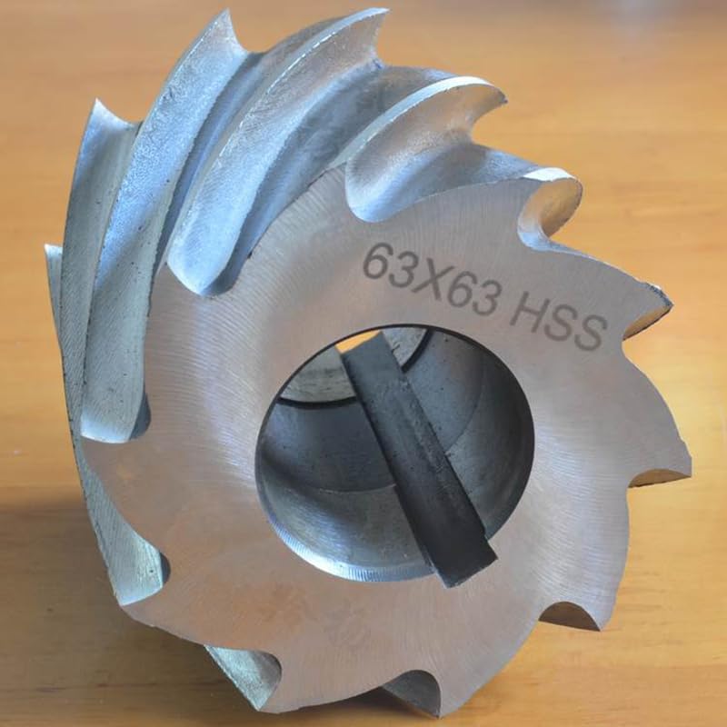 M2 Fine Teeth Cylindrical Milling Cutter 63mm 80mm Hss Spiral Plain Milling Cutter 1PC(Size:D80xH63xd32x10Z)