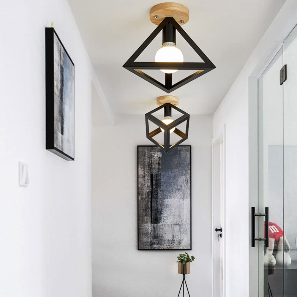Giapponese Vicino A Plafoniere Lampada da Soffitto Semi Incasso Moderna Luce da Incasso per Interni Apparecchio di Illuminazione A Soffitto A Sospensione per Camera da Letto, Ingresso,
