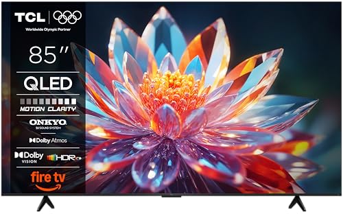 TCL 85T6C 85'' QLED TV 4K HDR, Fire TV (Dolby Vision e Atmos, HDR10+, Premi e Chiedi ad Alexa)