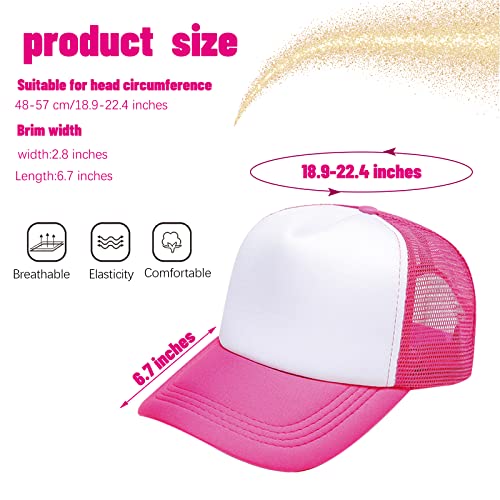 Ultrafun 6 Pack Kids Trucker Hat Sublimation Blank Plain Hats Mesh Adjustable Outdoor Sports Baseball Caps for Boys Girls2