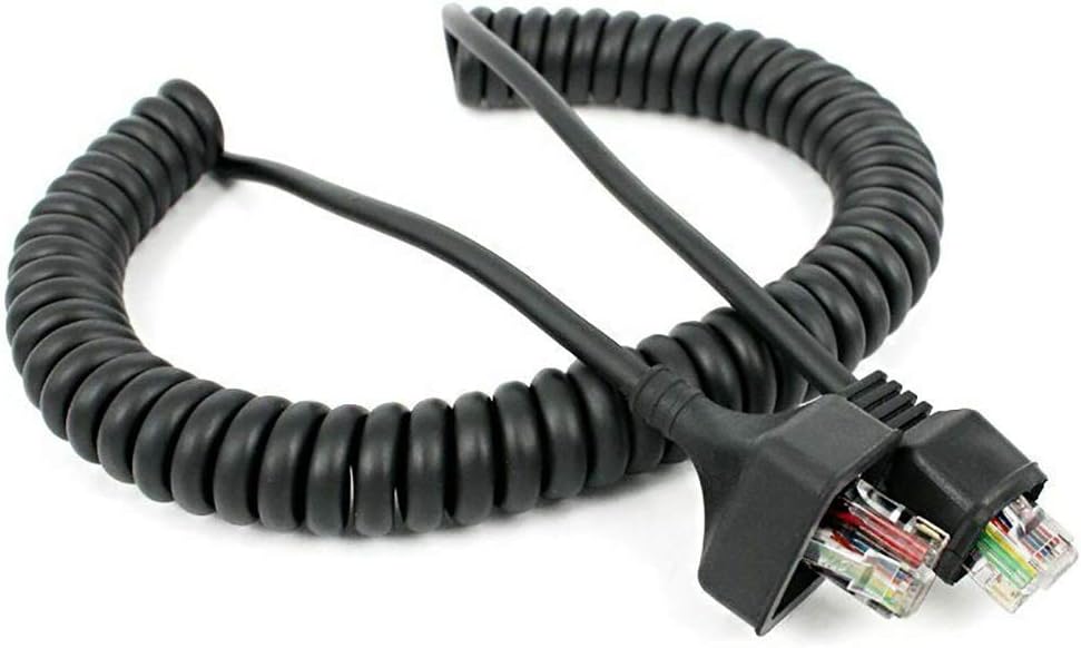 8 Pin RJ-45 Microphone Cable Mic Cord Replacement for Kenwood Mobile Radio AMM300-K30 KMC-30 KMC-32 KMC-35 TK-7100 TK-760 TK-768 TK-762G TK-780G M-261A TM-271A /471A/281/481A TK-8108/868G TK-8100
