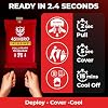 Emergency Fire Blanket 2 Pack, Triple Certified, Comfort Weave Skin-Safe Fiberglass, Fire Blankets for Kitchen, Home & Outdoor Use. Multipack Safety for RV, Car, Camping, Preparedness Kits