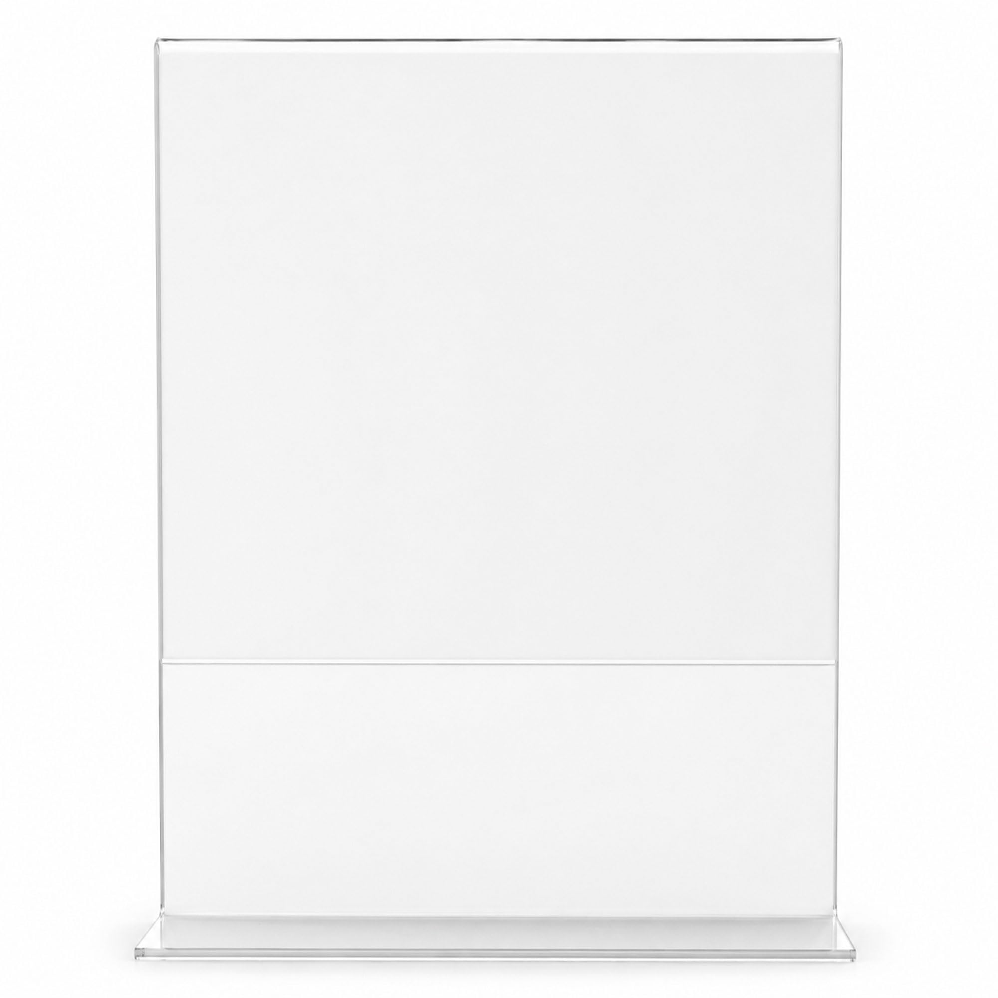 IDEAL TREND Acryl-Tischaufsteller L-Form transparent, rahmenloser Bilderrahmen, Flyer- und Menükartenhalter für Büro & Gastronomie: Format: 30x20 | Pack: 10