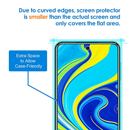 JETech Screen Protector for Xiaomi Redmi Note 9S/Note 9 Pro, Tempered Glass Film, 3-Pack, Transparent, 6.67 Inch - Image 3