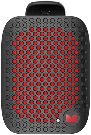 Monster Blaster Micro Wearable Bluetooth Speaker, Clip-on Wireless Speaker for Hands-Free Calls and Music, Small Portable Speaker for Workout, Cycling, Running, TWS Pairing, IPX7 Waterproof, Black
