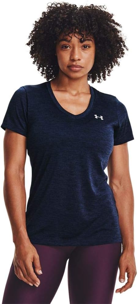 Under ArmourWomens Twist Tech 4-Way Stretch Wicking V-Neck T-Shirt
